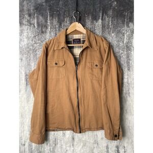 Nomad By Craft And Flow Mens Tobacco Color Size Medium Zip Jacket